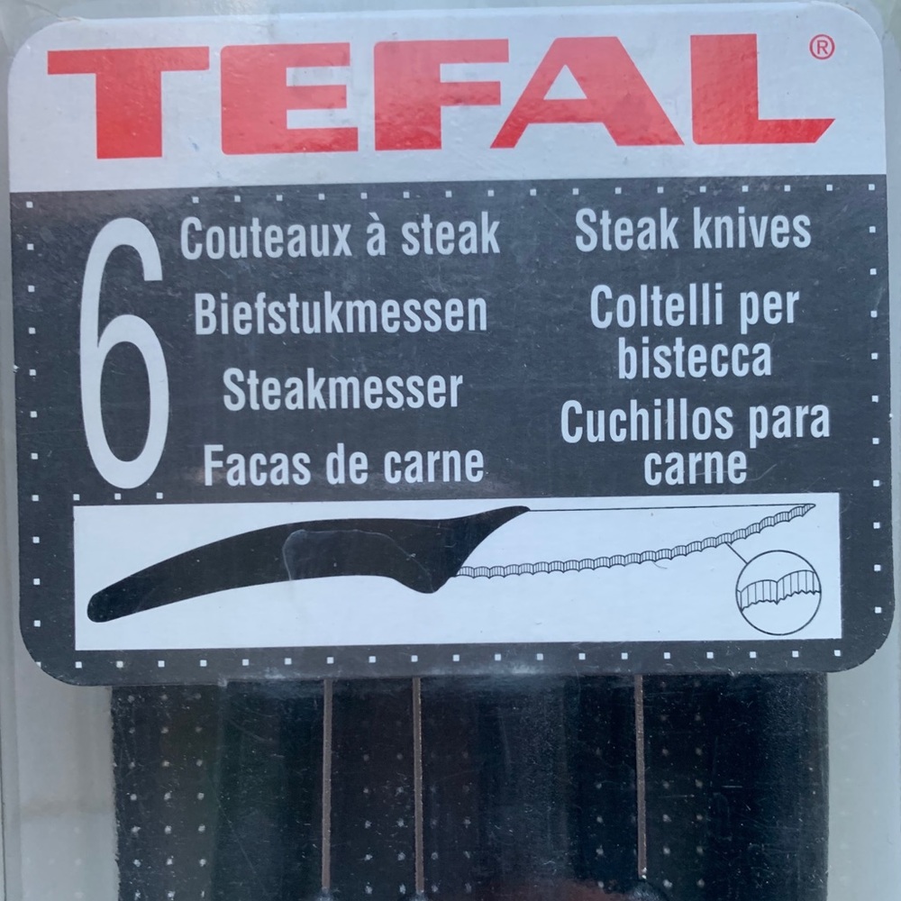 TEFAL set of 6 steak knives